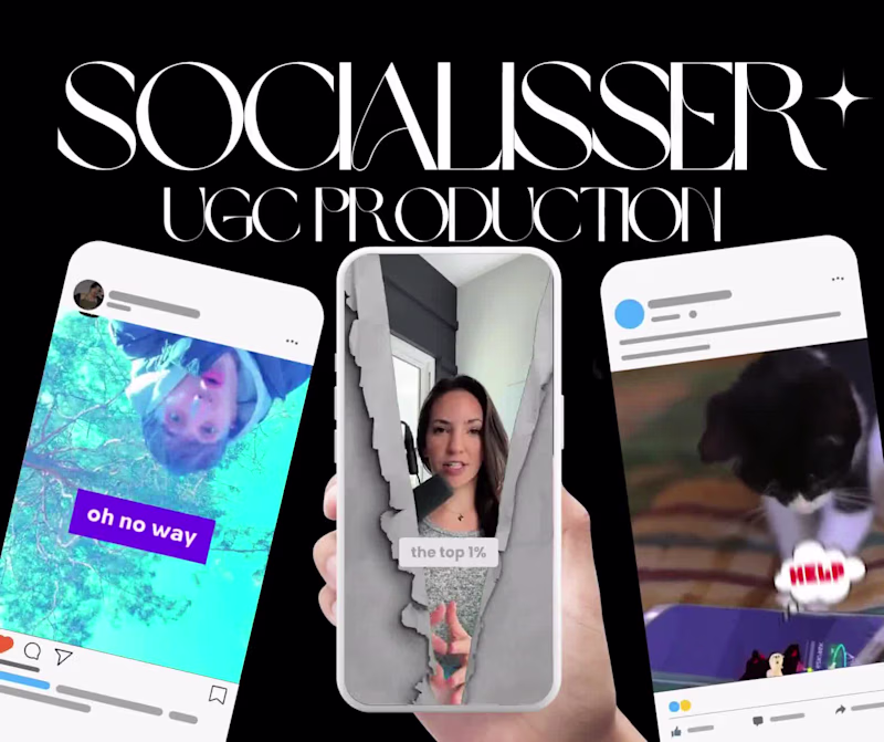 Cover image for Socialisser UGC/A.I Enhanced Videos | Long & Short Form Videos