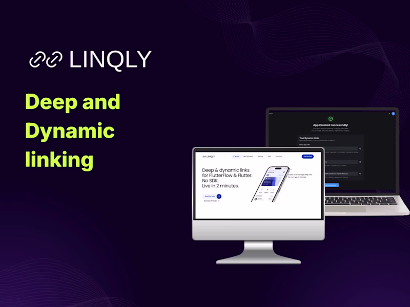 Cover image for  Linqly - Smart Deep Linking Platform on Flutterflow