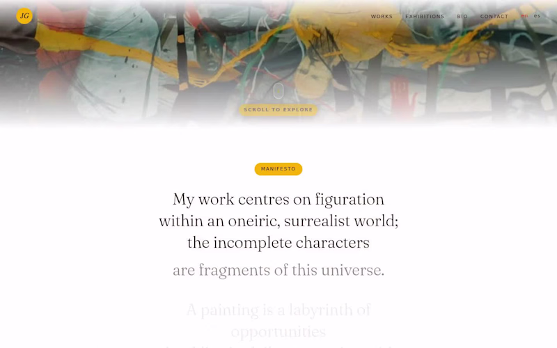 Cover image for An immersive motion website for