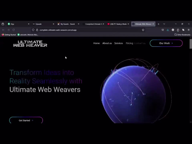 Cover image for Completed Ultimate Web Weavers Official companies website 