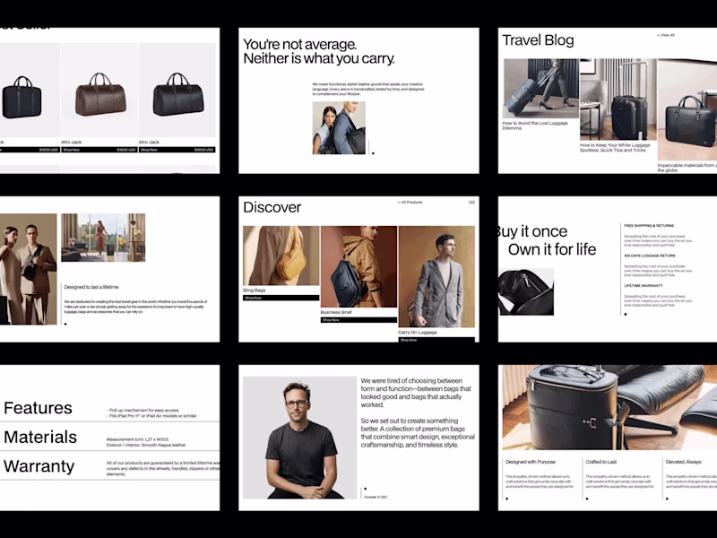 Cover image for Leatherline - Premium eCommerce Framer Website