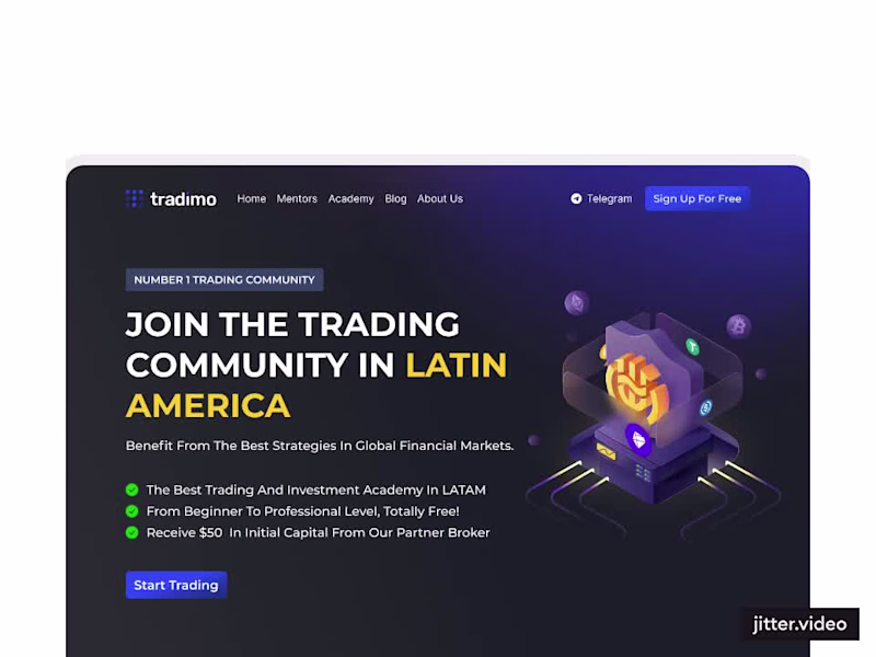 Cover image for High-Conversion Landing Page Design for Tradimo