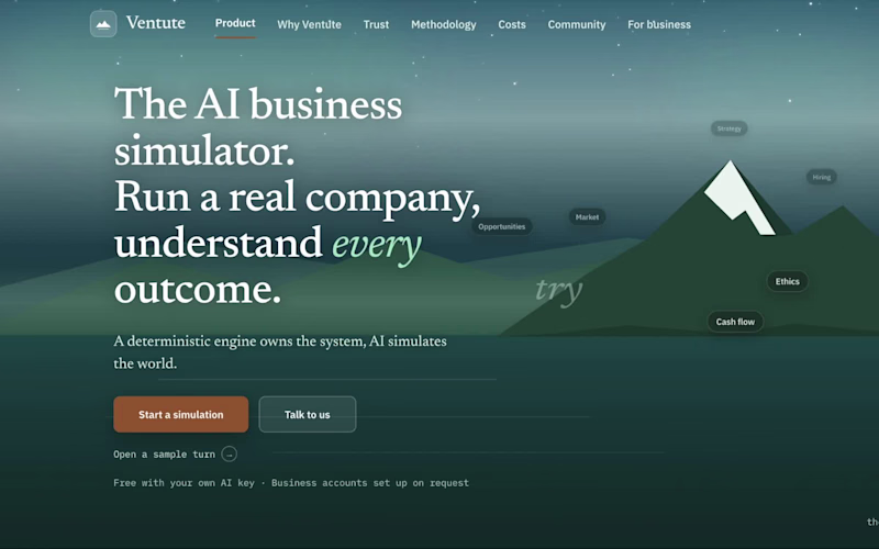 Cover image for AI Business Simulation Platform