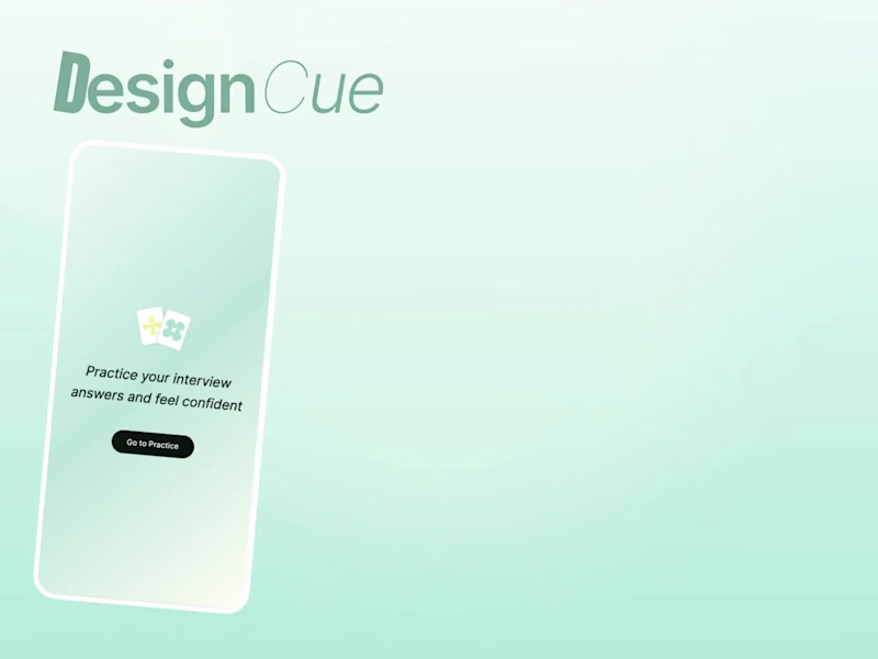 Cover image for 🎉 DesignCue (https://designcue.created.app/ ): Interview Pr...
