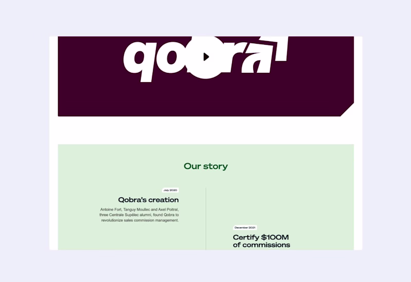 Cover image for We developped the website for Qobra - Sales Compensation SaaS