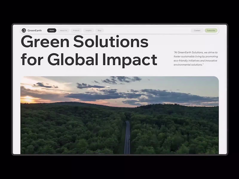 Cover image for GreenEarth Website Design