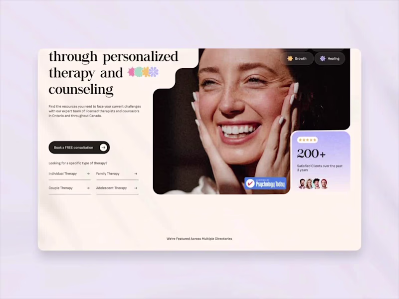 Cover image for Designed a clean, calming, and