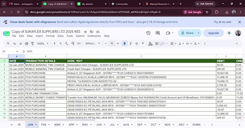 Cover image for Manual Financial Data Transfer: PDF