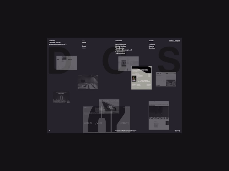 Cover image for Desktop screens for Datum Creative Studio®