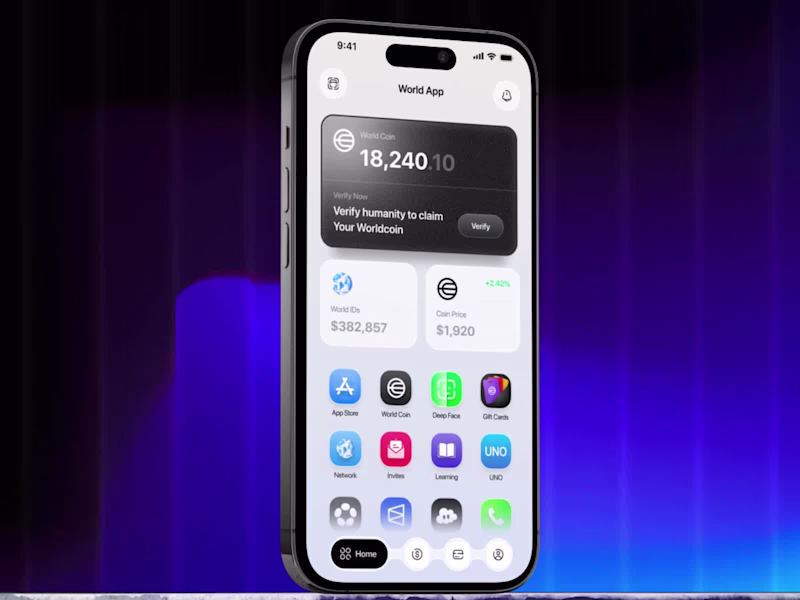 Cover image for A next-generation WorldCoin Super App concept designed