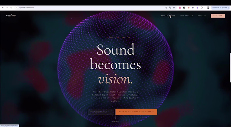Cover image for VyzFlow -  Music Visualization
