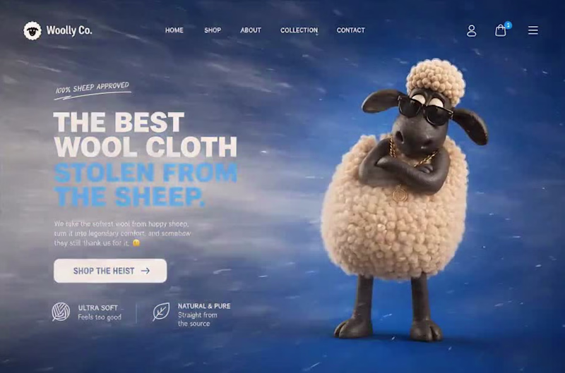 Cover image for Wool Brand: Transparency-Led Web Design