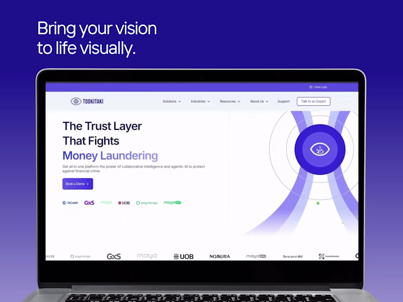 Cover image for Tookitaki Website Redesign