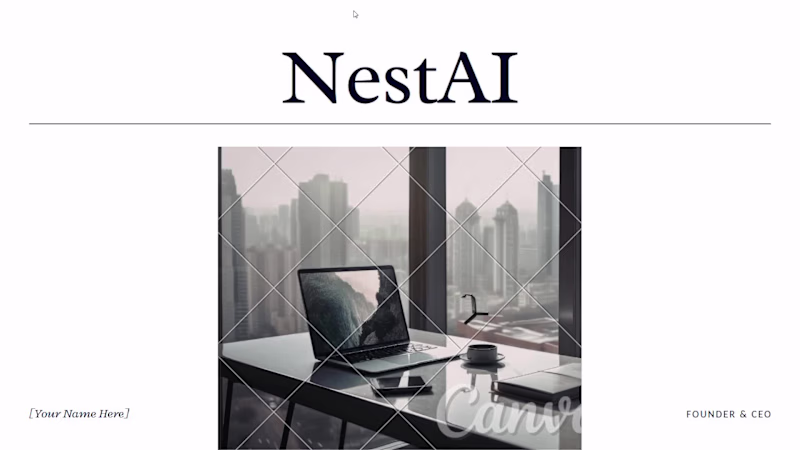 Cover image for NestAI: Investor Pitch Deck for AI-Powered Real Estate