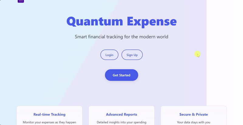 Cover image for Title: Quantum Expense | MERN