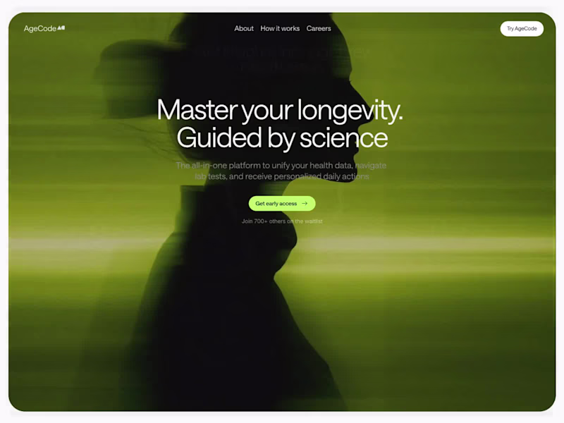 Cover image for Early Adopter Launch Landing Page for AgeCode