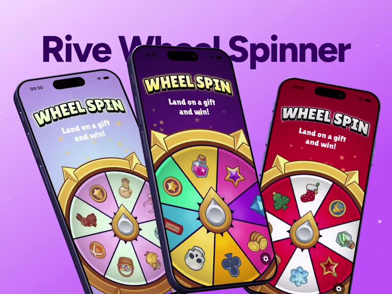Cover image for Rive & Flutter Wheel Spinner Development