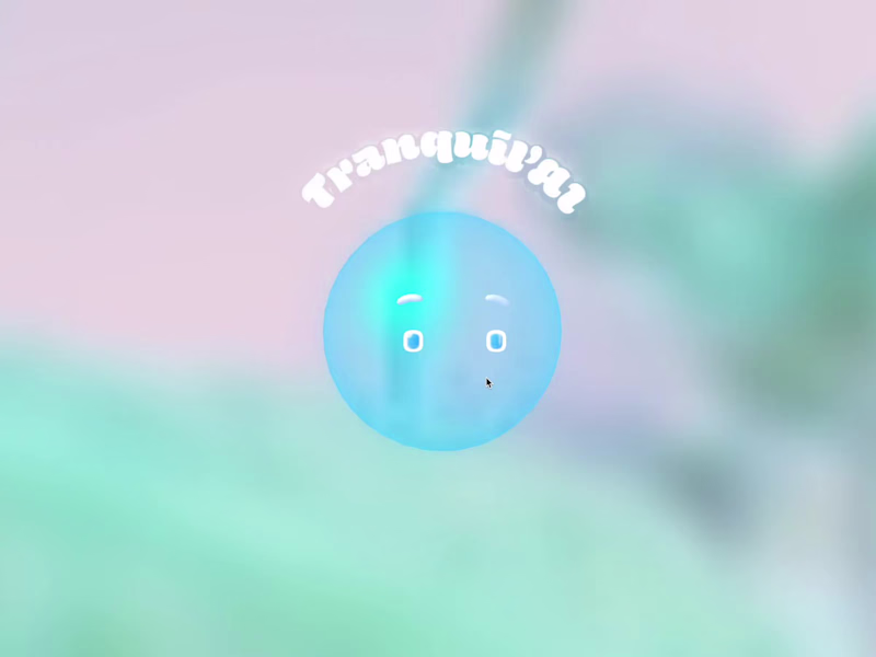 Cover image for Relaxation assistant, a 3D voice AI in Spline