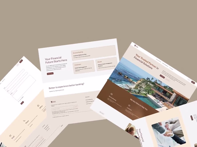 Cover image for Sentenor Bank Website Design