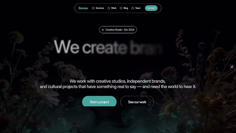 Cover image for Bureau is a concept creative