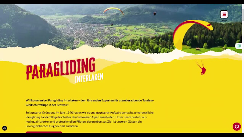 Cover image for HTML Website Development | Paragliding