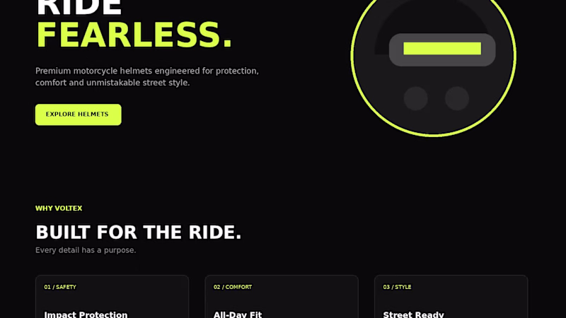 Cover image for Ride with confidence.
Meet the next