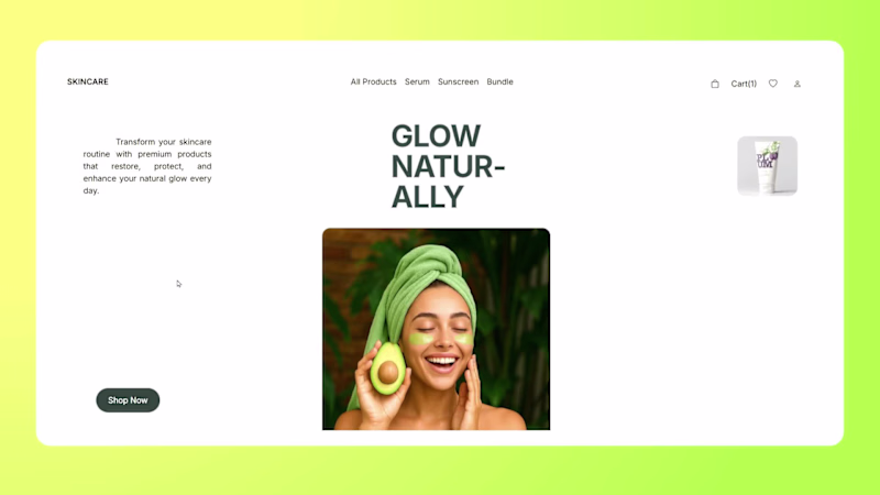 Cover image for Skincare Landing Website
This project is