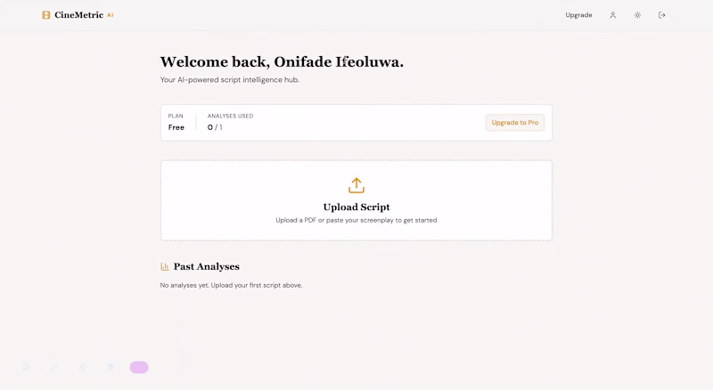Cover image for CineMetric AI: Film Industry Analytics Platform