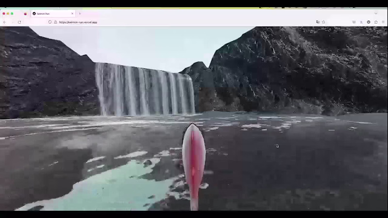 Cover image for Salmon Third Person Swimmer (Three.js)