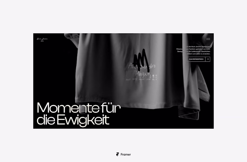 Cover image for Cinematic Webflow Website for Kevin Jerome Stemberger