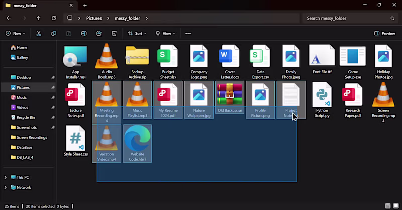 Cover image for AuraSort scans any folder and