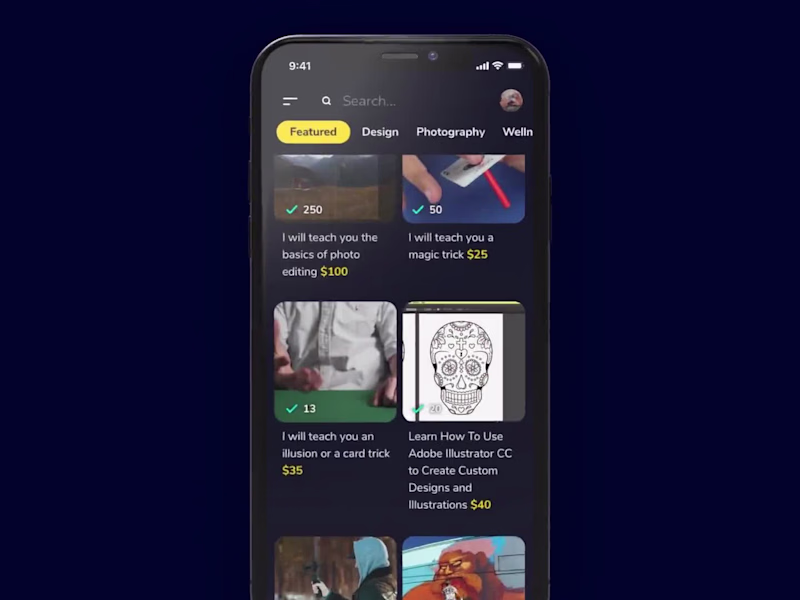 Cover image for Mentor App Design Animation