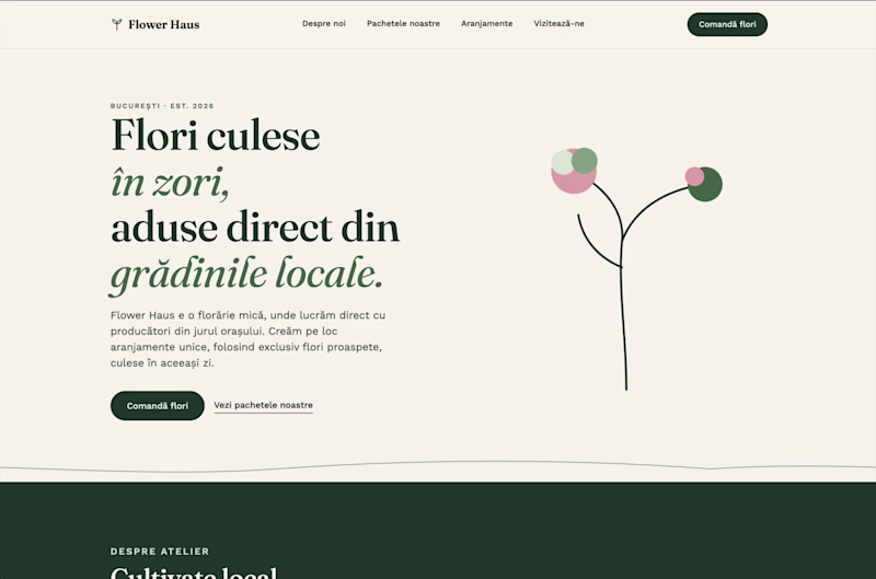 Cover image for Flower Haus, Website Design & Development