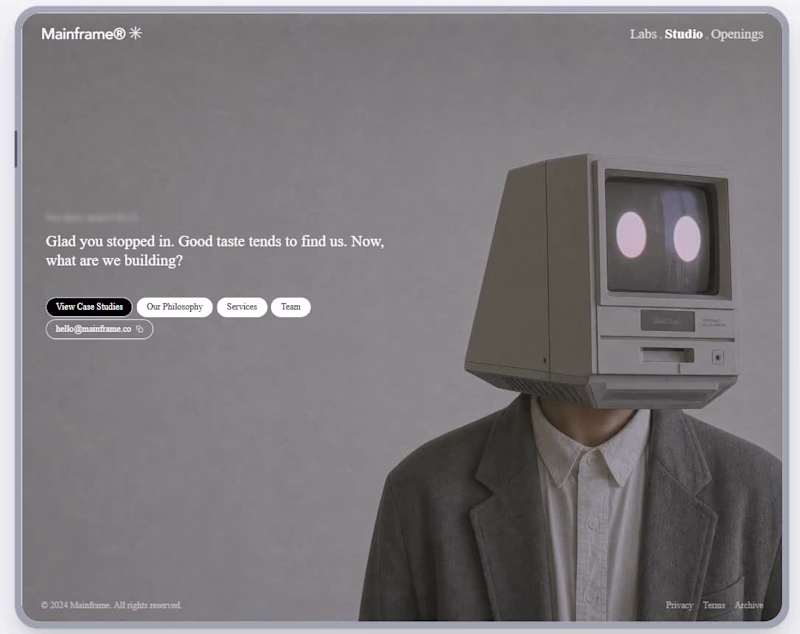 Cover image for Mainframe is a conceptual AI
