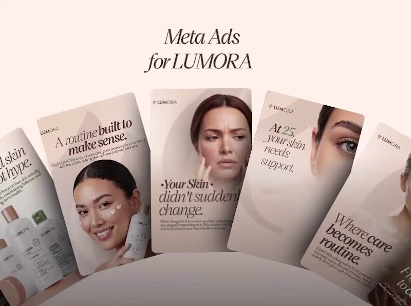 Cover image for Narrative Carousel for LUMORA's Meta Ads