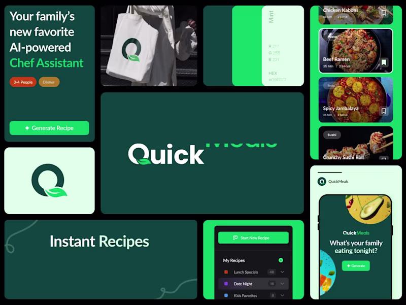 Cover image for QuickMeals AI - Brand Identity and Product Design 
