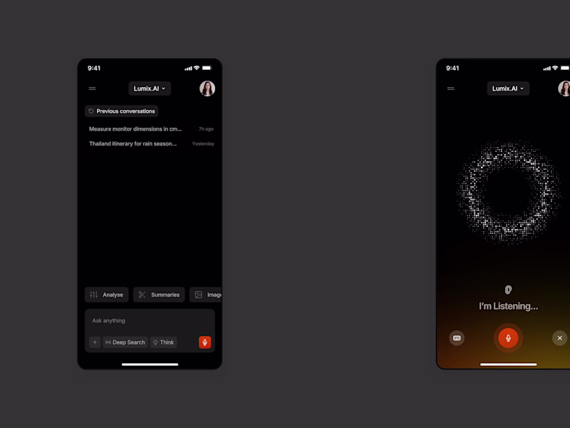 Cover image for Hey Contra! Just finished the Lumix AI mobile app, a clean, ...