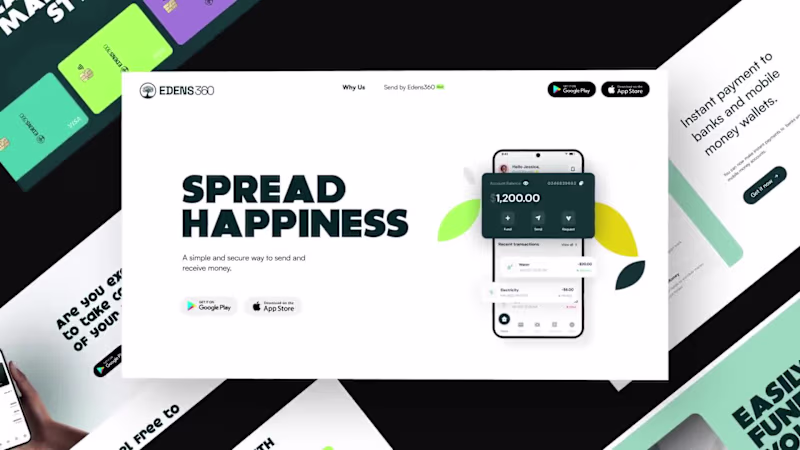 Cover image for Webflow development of Eden360, a fintech startup 