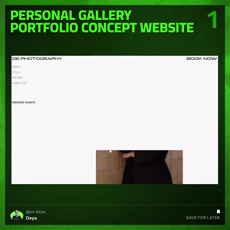 Cover image for Fashion Photography Gallery — Webflow + GSAP