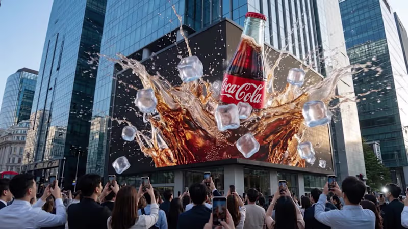 Cover image for 3D Billboard Animation – Coca-Cola