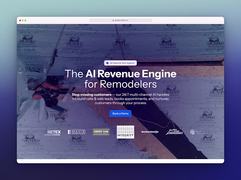 Cover image for Olympian AI // SaaS Website Redesign in Framer