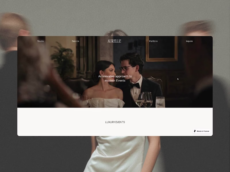 Cover image for Elegant Website Design for Aurelle Wedding Planners