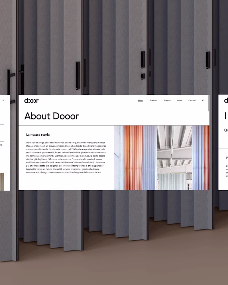 Cover image for Minimalist Website for Textile Door Specialist