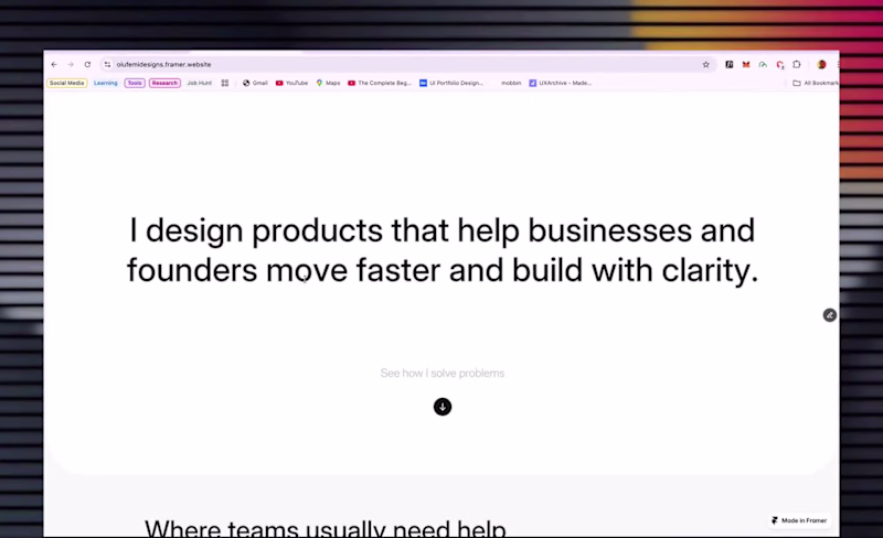 Cover image for Just launched a new portfolio. Not because my old one was ba...