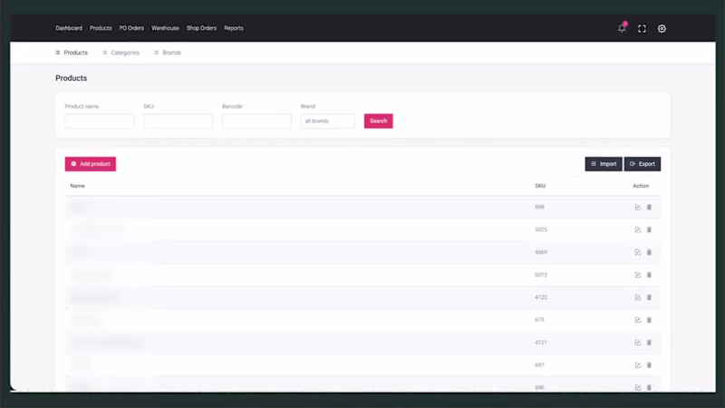 Cover image for Bespoke warehouse system