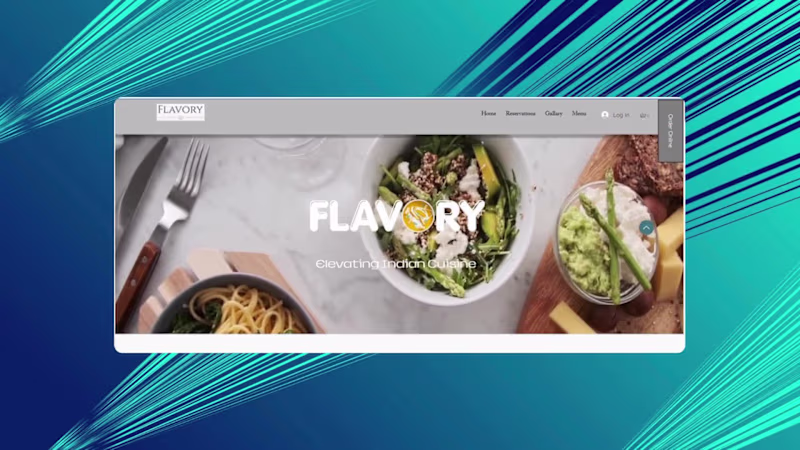 Cover image for Restaurant Website Landing Page (Wix)