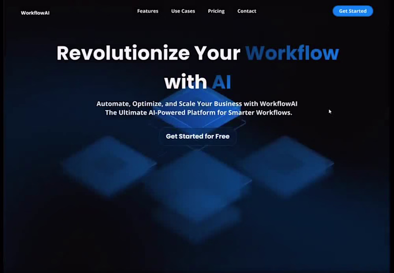 Cover image for WorkflowAI Saas Website