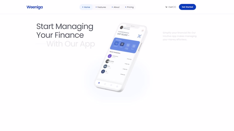 Cover image for Designed the landing page for