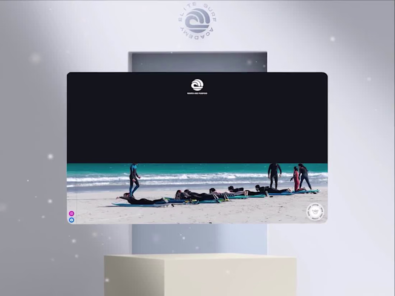 Cover image for Elite Surf Academy Landing Page Design