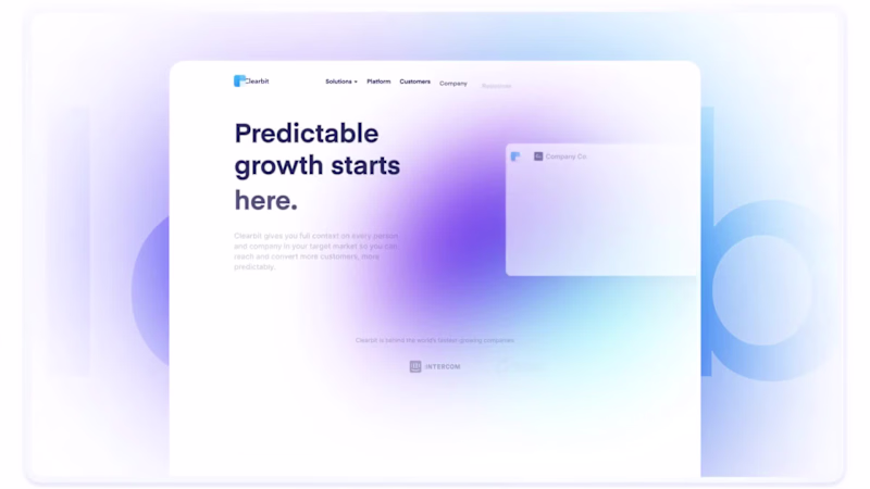 Cover image for Clearbit - Website Design &